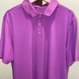 Men’s Purple Adidas Golf Shirt